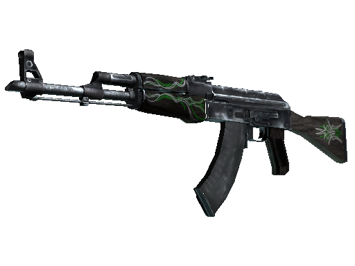 AK-47 | Emerald Pinstripe (Field-Tested) - Restricted - Weapon - from The Bank Collection