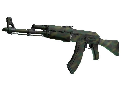 AK-47 | Jungle Spray (Well-Worn) - Industrial Grade - Weapon - from The Aztec Collection