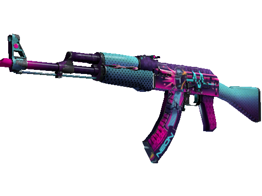 AK-47 | Neon Rider (Well-Worn) - Covert - Weapon - from The Horizon Collection