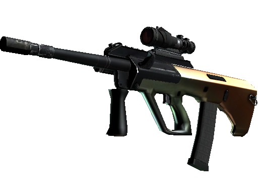 AUG | Amber Fade (Minimal Wear) - Mil-Spec - Weapon - from The 2021 Train Collection