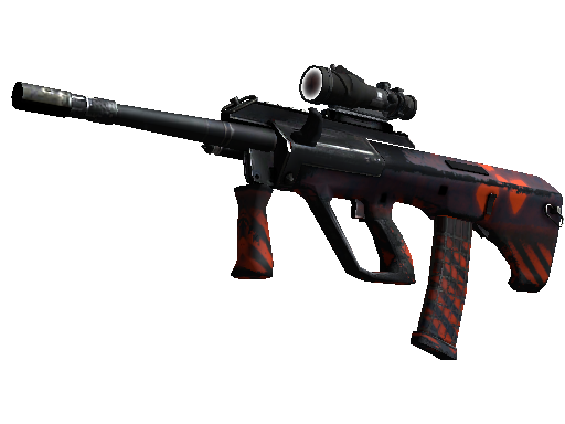 AUG | Radiation Hazard (Well-Worn) - Industrial Grade - Weapon - from The Cache Collection