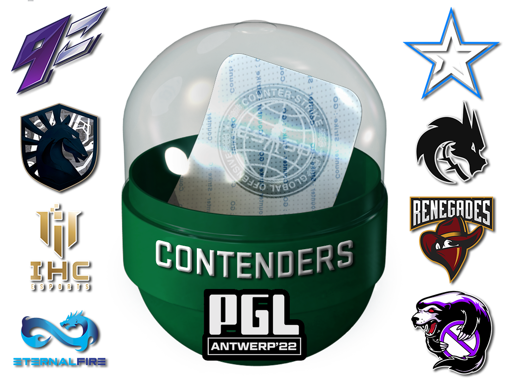 Antwerp 2022 Contenders Sticker Capsule - Container - from Antwerp 2022 Contenders Stickers