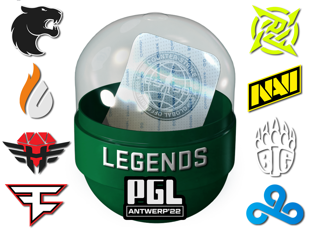 Antwerp 2022 Legends Sticker Capsule - Container - from Antwerp 2022 Legends Stickers