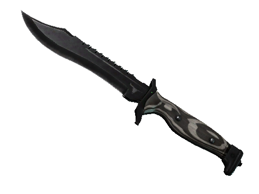 ★ Bowie Knife | Black Laminate (Field-Tested) - Covert - Knife - from The Wildfire Collection