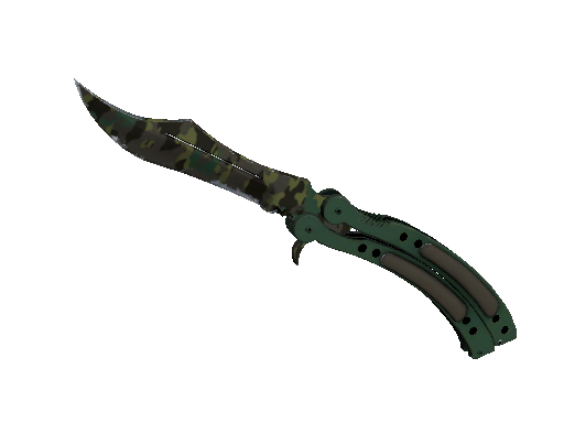 ★ Butterfly Knife | Boreal Forest (Well-Worn) - Covert - Knife - from The Breakout Collection
