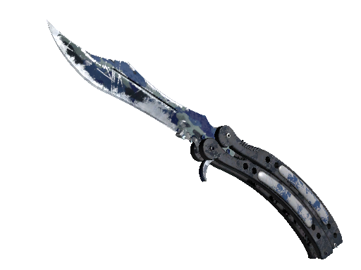 ★ Butterfly Knife | Bright Water (Battle-Scarred) - Covert - Knife - from The Breakout Collection