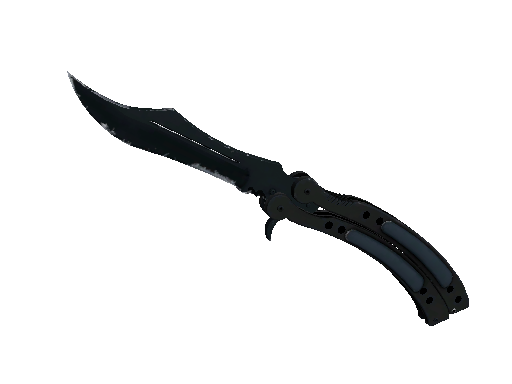 ★ Butterfly Knife | Night (Well-Worn) - Covert - Knife - from The Breakout Collection