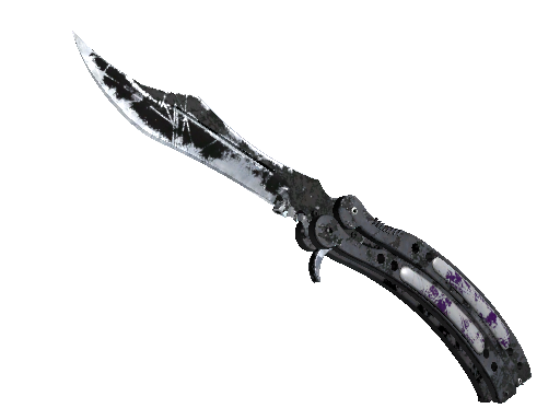 ★ Butterfly Knife | Ultraviolet (Battle-Scarred) - Covert - Knife - from The Breakout Collection