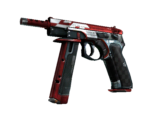 CZ75-Auto | Red Astor (Well-Worn) - Restricted - Weapon - from The Chroma 3 Collection