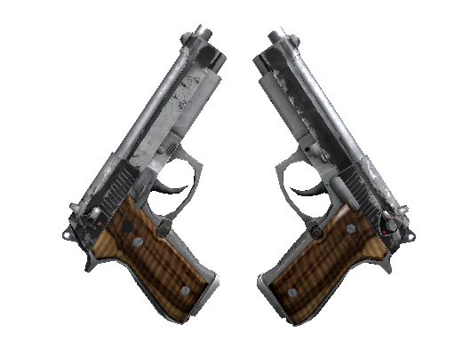 Dual Berettas | Black Limba (Battle-Scarred) - Mil-Spec - Weapon - from The Bravo Collection