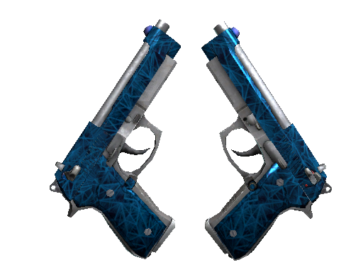 Dual Berettas | Cobalt Quartz (Factory New) - Restricted - Weapon - from The Lake Collection