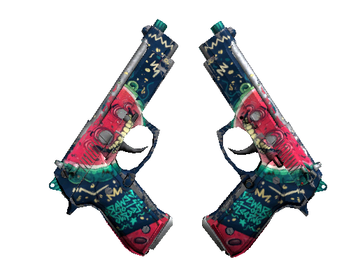 Dual Berettas | Melondrama (Battle-Scarred) - Classified - Weapon - from The Dreams & Nightmares Collection