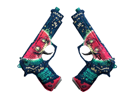 Dual Berettas | Melondrama (Well-Worn) - Classified - Weapon - from The Dreams & Nightmares Collection