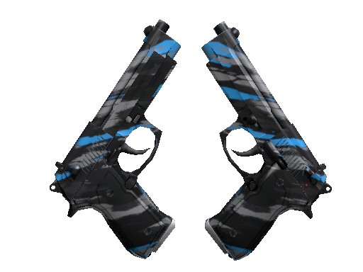 Dual Berettas | Shred (Minimal Wear) - Mil-Spec - Weapon - from The Horizon Collection