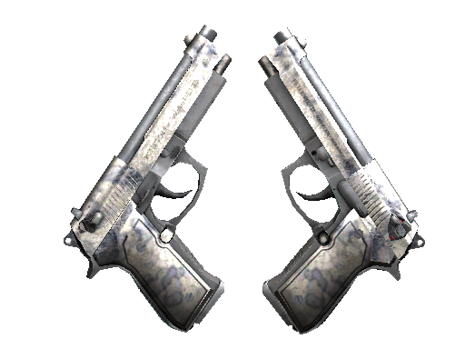 Dual Berettas | Stained (Battle-Scarred) - Industrial Grade - Weapon - from The Italy Collection