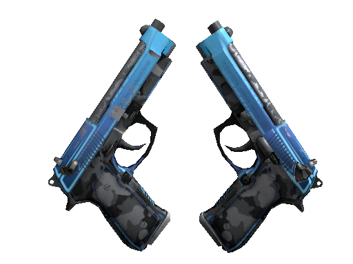Dual Berettas | Urban Shock (Well-Worn) - Restricted - Weapon - from The Chroma Collection