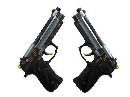 Dual Berettas | Ventilators (Minimal Wear) - Mil-Spec - Weapon - from The Chroma 3 Collection