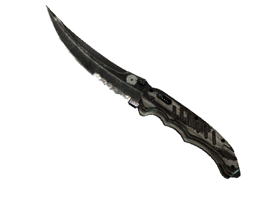 ★ Flip Knife | Black Laminate (Battle-Scarred) - Covert - Knife