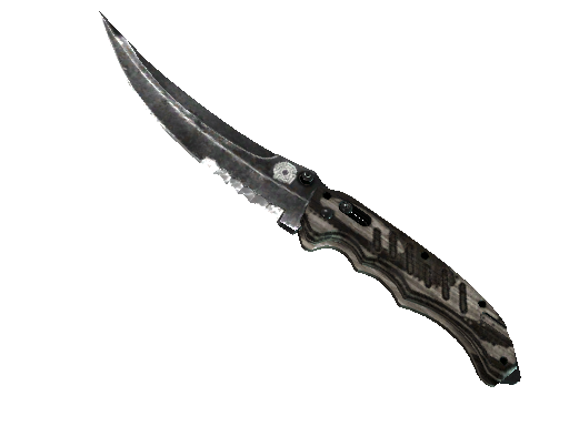 ★ Flip Knife | Black Laminate (Well-Worn) - Covert - Knife