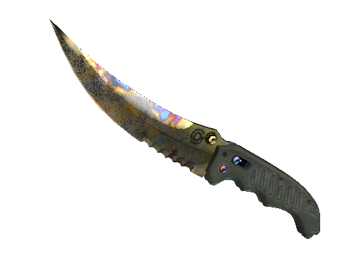 ★ Flip Knife | Case Hardened (Well-Worn) - Covert - Knife