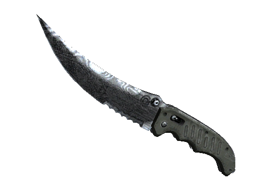 ★ Flip Knife | Damascus Steel (Battle-Scarred) - Covert - Knife