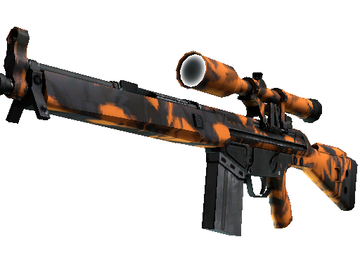 G3SG1 | Orange Crash (Minimal Wear) - Mil-Spec - Weapon - from The Chroma 3 Collection
