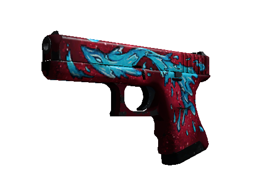 Glock-18 | Water Elemental (Well-Worn) - Classified - Weapon - from The Breakout Collection