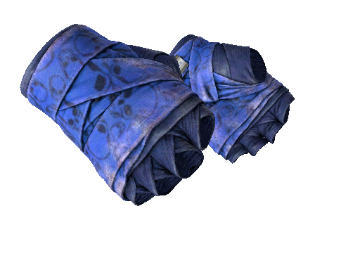 ★ Hand Wraps | Cobalt Skulls (Battle-Scarred) - Gloves