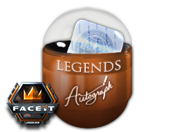London 2018 Legends Autograph Capsule - Container - from London 2018 Player Autographs