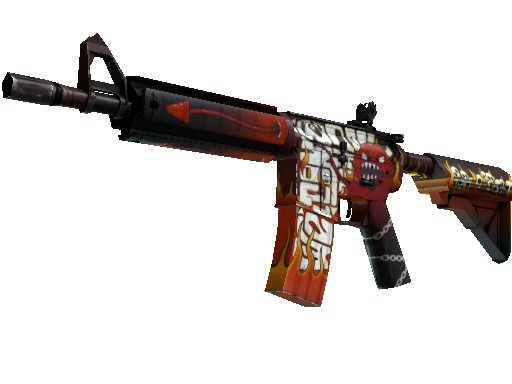 M4A4 | Hellfire (Factory New) - Classified - Weapon - from The Operation Hydra Collection