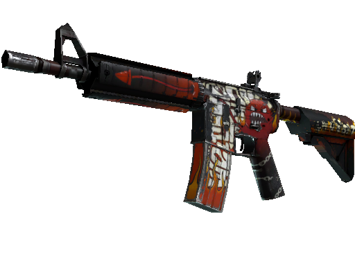 M4A4 | Hellfire (Well-Worn) - Classified - Weapon - from The Operation Hydra Collection