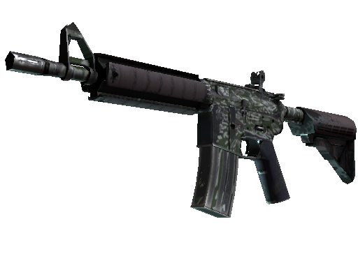 M4A4 | Jungle Tiger (Well-Worn) - Industrial Grade - Weapon - from The Aztec Collection