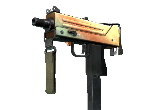 MAC-10 | Amber Fade (Well-Worn) - Mil-Spec - Weapon - from The Mirage Collection