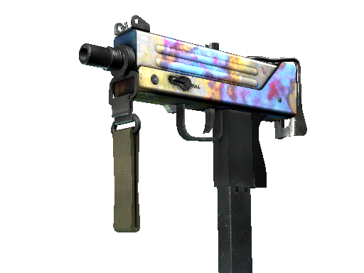 MAC-10 | Case Hardened (Well-Worn) - Restricted - Weapon - from The 2021 Dust 2 Collection