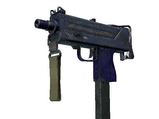 MAC-10 | Indigo (Battle-Scarred) - Consumer Grade - Weapon - from The Cobblestone Collection