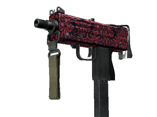 MAC-10 | Red Filigree (Minimal Wear) - Restricted - Weapon - from The Canals Collection