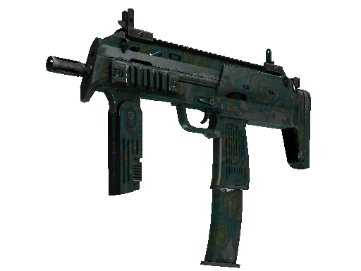 MP7 | Teal Blossom (Well-Worn) - Mil-Spec - Weapon - from The St. Marc Collection
