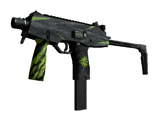 MP9 | Deadly Poison (Well-Worn) - Mil-Spec - Weapon - from The Chroma Collection