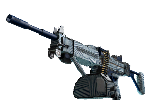 Negev | Dazzle (Well-Worn) - Mil-Spec - Weapon - from The Gamma 2 Collection