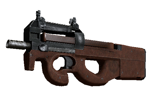 P90 | Leather (Battle-Scarred) - Industrial Grade - Weapon - from The Baggage Collection