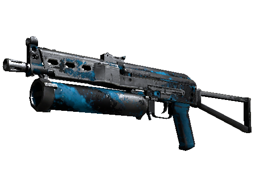 PP-Bizon | Blue Streak (Battle-Scarred) - Restricted - Weapon - from The eSports 2014 Summer Collection