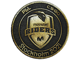 Patch | Movistar Riders (Gold) | Stockholm 2021 - Remarkable - Patch - from Stockholm 2021 Challengers Patch Pack