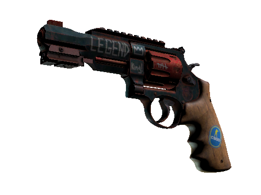 R8 Revolver | Junk Yard (Well-Worn) - Mil-Spec - Weapon - from The Snakebite Collection