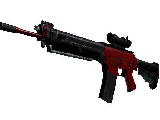 SG 553 | Candy Apple (Field-Tested) - Industrial Grade - Weapon - from The Canals Collection