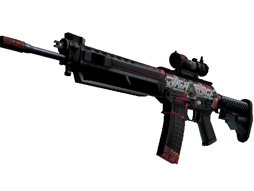 SG 553 | Cyberforce (Well-Worn) - Mil-Spec - Weapon - from The Revolution Collection