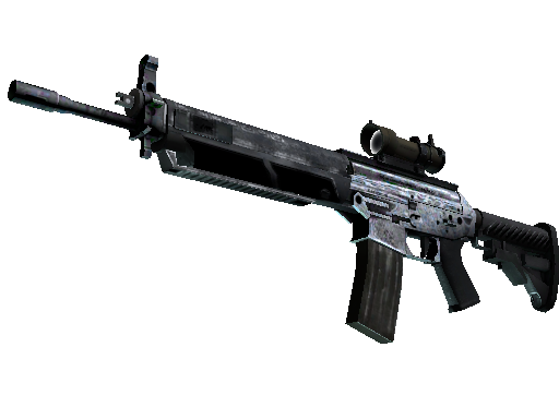 SG 553 | Damascus Steel (Well-Worn) - Mil-Spec - Weapon - from The Dust 2 Collection