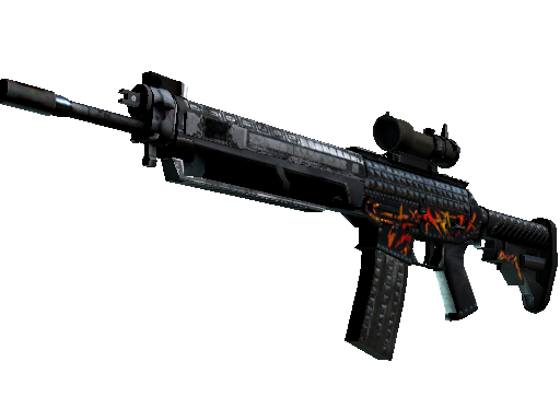 SG 553 | Heavy Metal (Battle-Scarred) - Mil-Spec - Weapon - from The Snakebite Collection