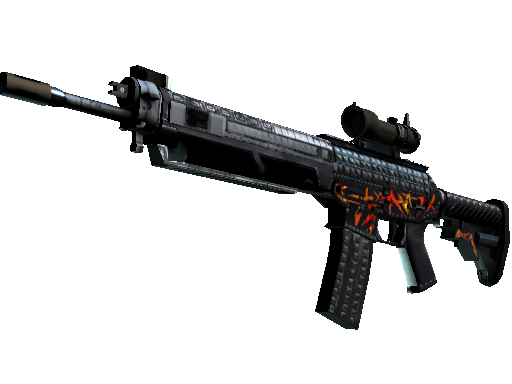 SG 553 | Heavy Metal (Well-Worn) - Mil-Spec - Weapon - from The Snakebite Collection