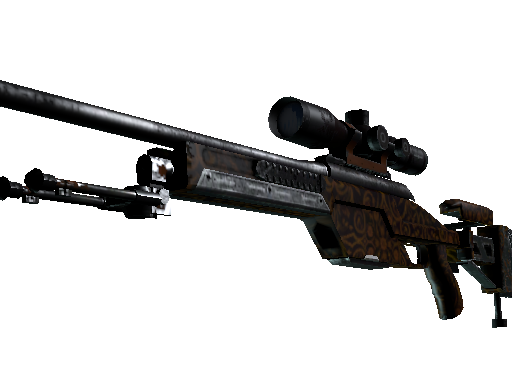 SSG 08 | Orange Filigree (Well-Worn) - Mil-Spec - Weapon - from The Canals Collection
