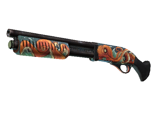 Sawed-Off | The Kraken (Well-Worn) - Covert - Weapon - from The Winter Offensive Collection